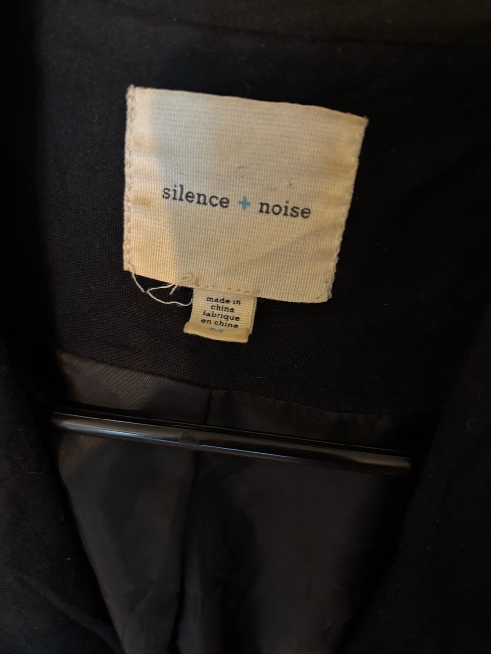 Silence + Noise Black Single Button Blazer Jacket - Picture 4 of 6